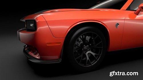 Dodge Challenger SRT Hellcat Go Mang 3D Model