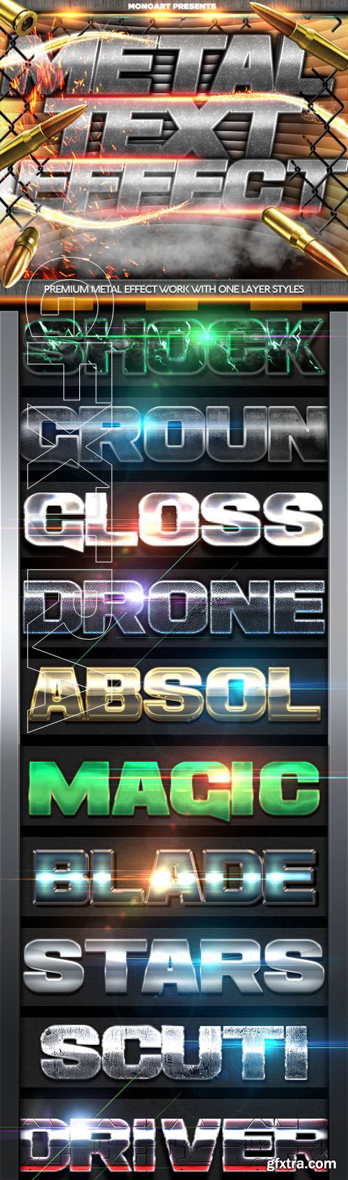 GraphicRiver - Futuristic Metal Text Effect 20494361