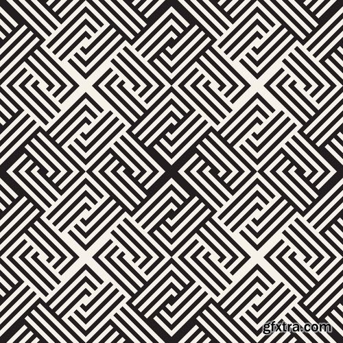 Modern abstract geometry seamless pattern design 8