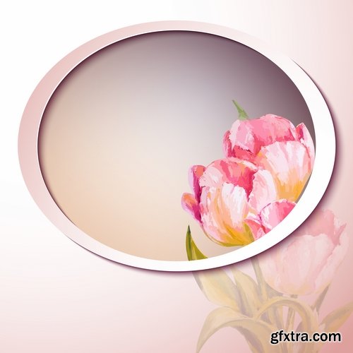 vector banner background is a picture gift card flower festival 25 EPS