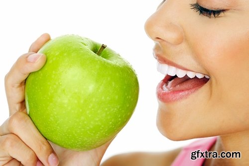 woman eating apple woman beautiful smile 25 hq jpeg