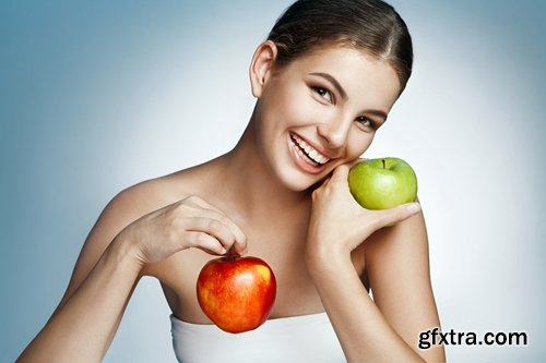 woman eating apple woman beautiful smile 25 hq jpeg