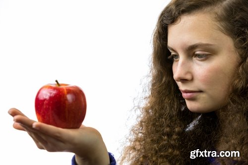 woman eating apple woman beautiful smile 25 hq jpeg