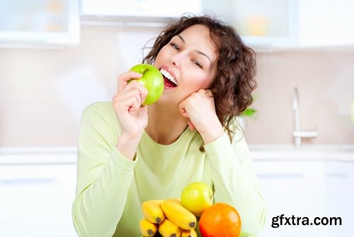 woman eating apple woman beautiful smile 25 hq jpeg