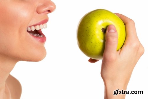 woman eating apple woman beautiful smile 25 hq jpeg