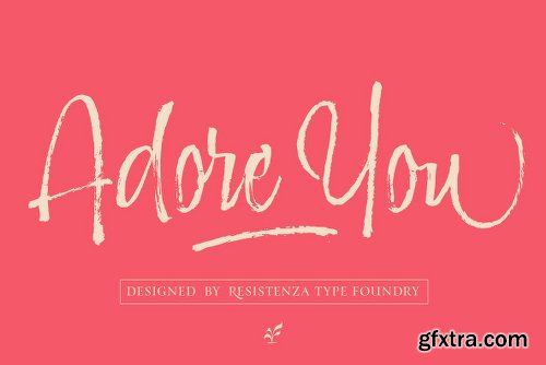 Adore You Font Family - 3 Fonts $99