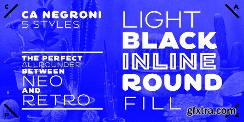 CA Negroni Font Family - 5 Fonts $99