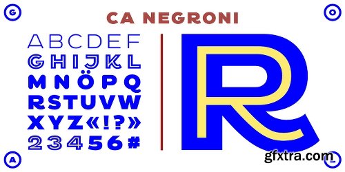 CA Negroni Font Family - 5 Fonts $99