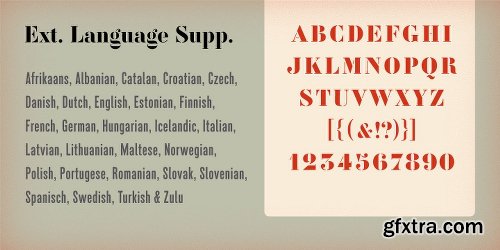 Vtg Stencil France No3 Font Family- 4 Font $99