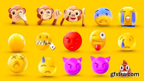 Videohive EMOJI 3D animated 19452371