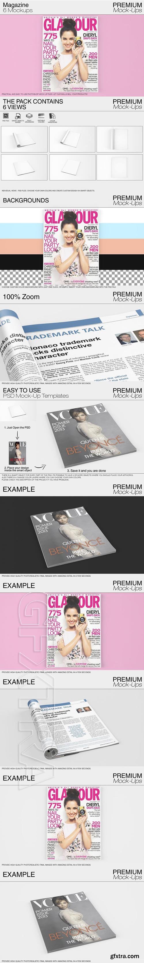 CreativeMarket - Magazine Mockup Set 1777595