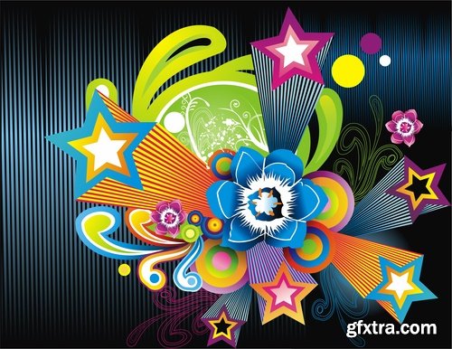 background is a flower vector image 25 EPS