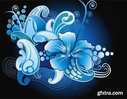 background is a flower vector image 25 EPS