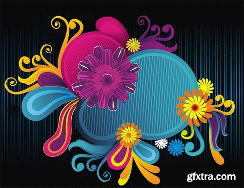 background is a flower vector image 25 EPS