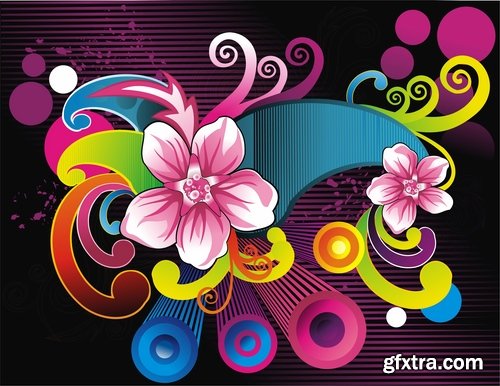 background is a flower vector image 25 EPS