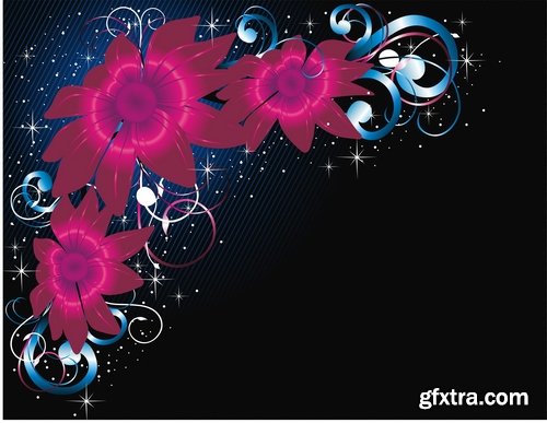 background is a flower vector image 25 EPS