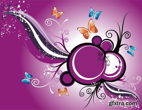 background is a flower vector image 25 EPS