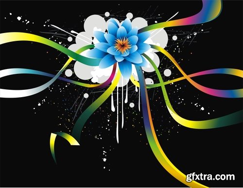 background is a flower vector image 25 EPS