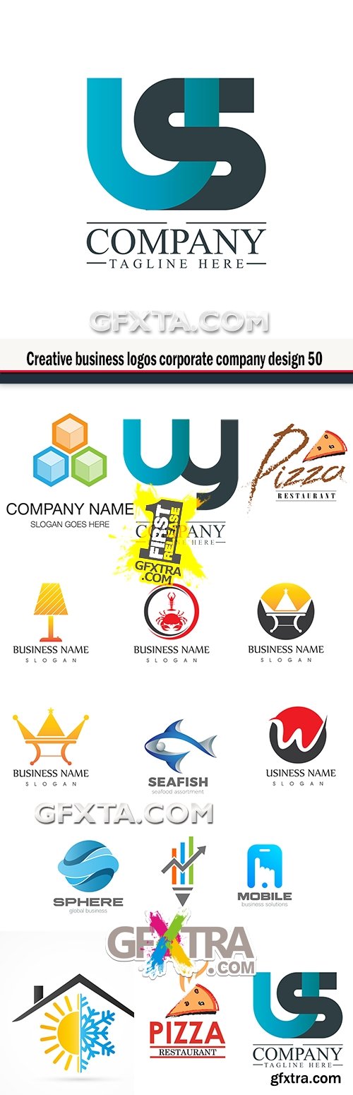 Creative business logos corporate company design 50