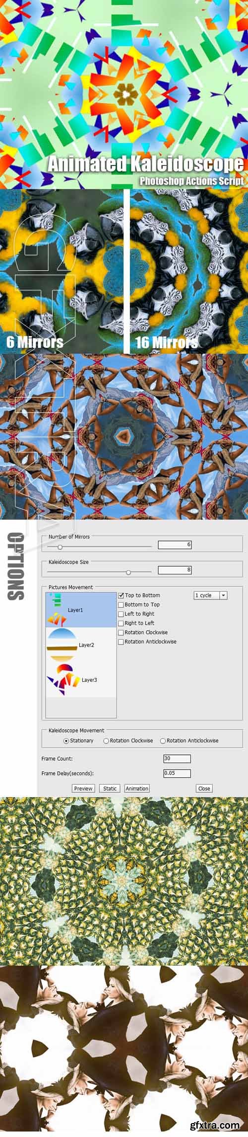 GraphicRiver - Animated Kaleidoscope Photoshop Add-on 20490834