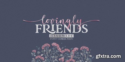 Lovingly Friends Font Family - 17 Fonts