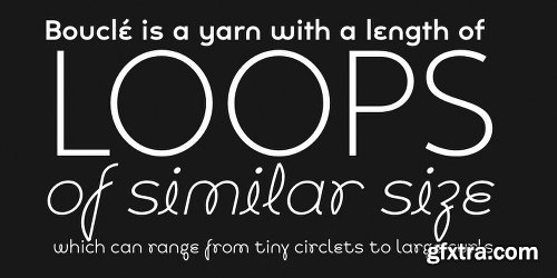 Boucle2 Font Family - 8 Fonts