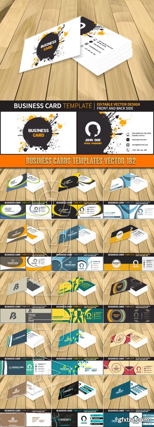 Business Cards Templates vector 102