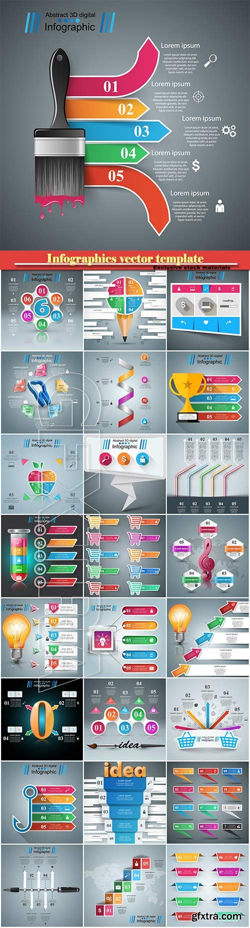 Infographics vector template for business presentations or information banner # 13