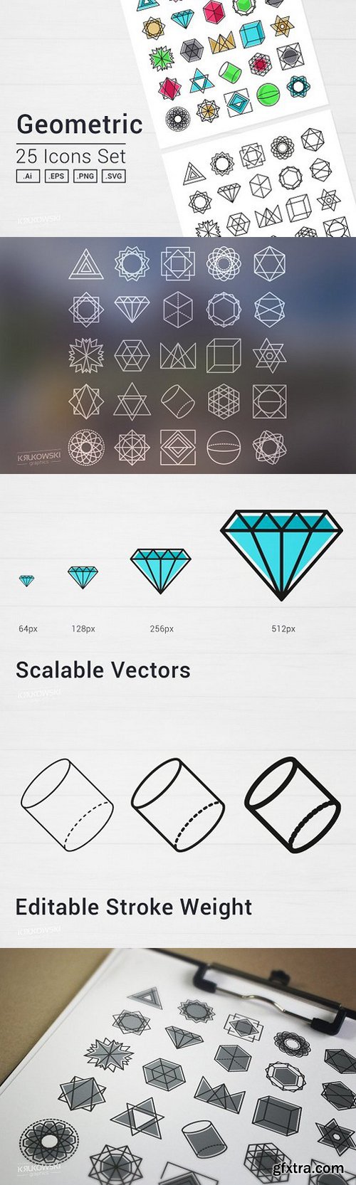 CM - Geometric Icons Set 1253781