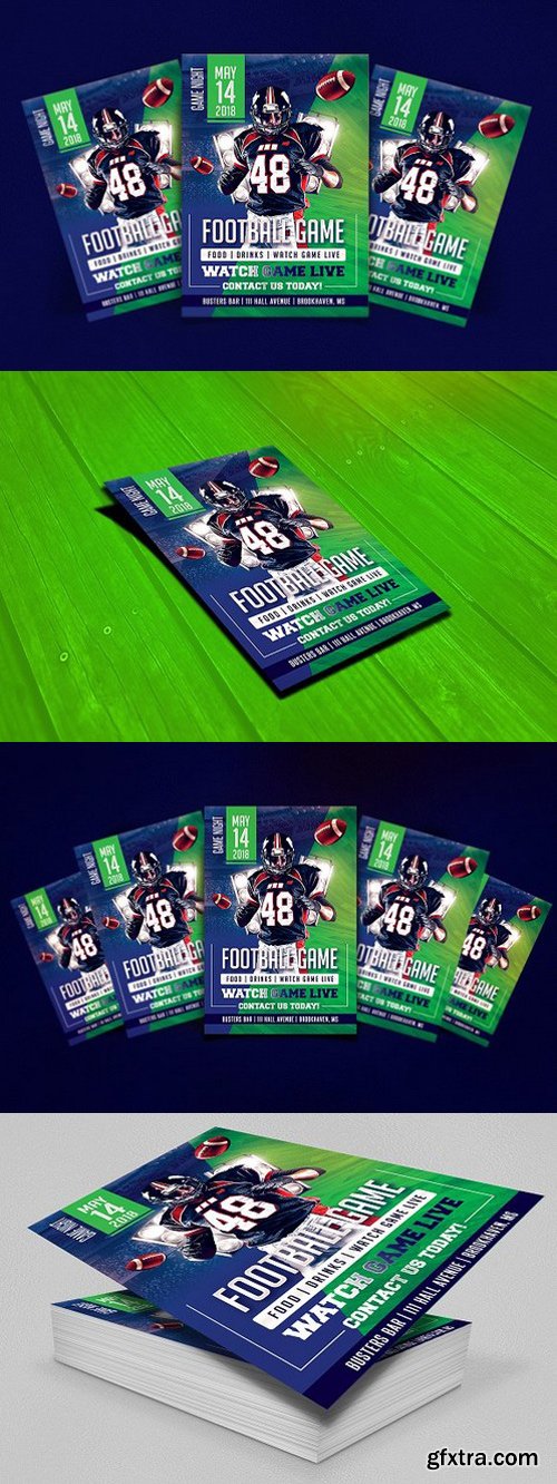 CM - Football GameDay Flyer Template 1772417