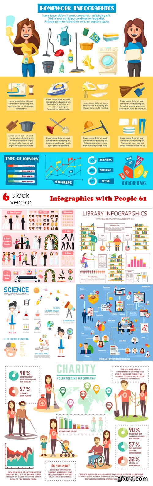 Vectors - Infographics with People 61