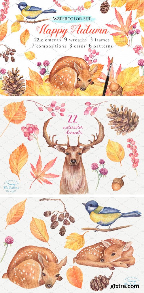 CM - Happy Autumn-Watercolor Set 1779378