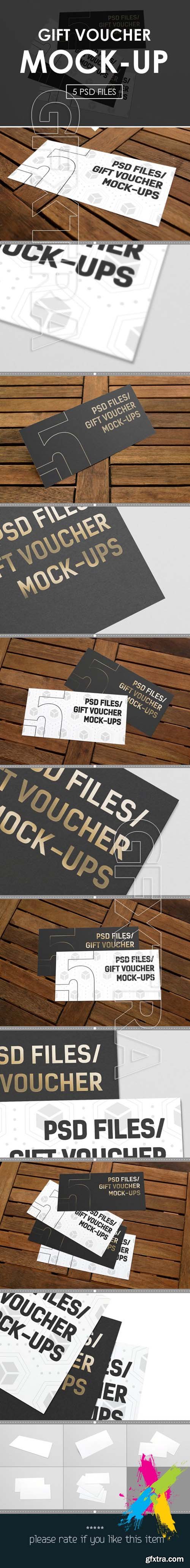 CreativeMarket - Gift Voucher Muck-Ups 1826995