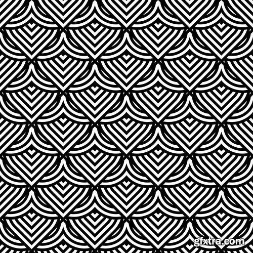 Modern abstract geometry seamless pattern design 10