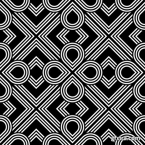 Modern abstract geometry seamless pattern design 10