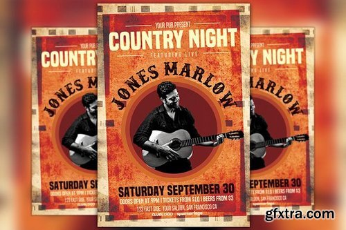 CM - Country Night Flyer Template 1773341