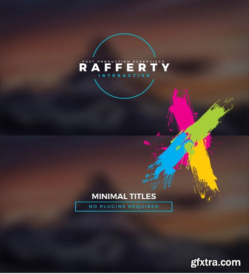 Minimal Titles - After Effects