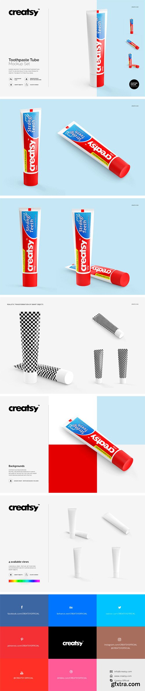 CM - Toothpaste Tube Mockup Set 1768379