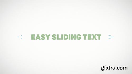 Videohive - Easy Sliding Text - 20526604