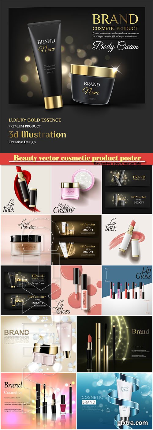 Beauty vector cosmetic product poster # 20 » GFxtra