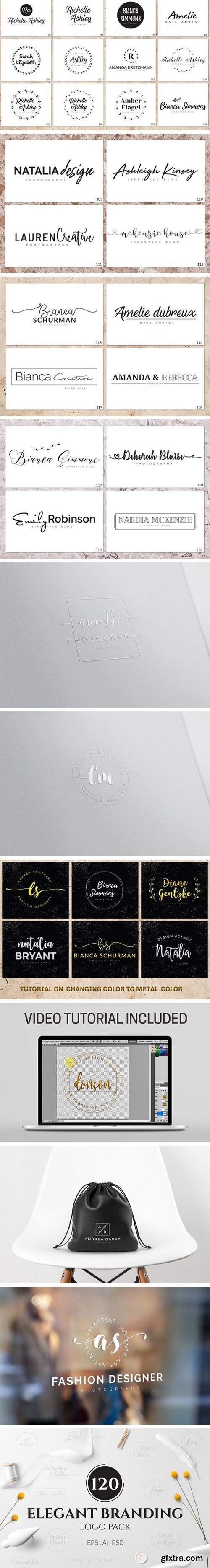 CM - 120 Elegant Branding Logo Pack 1729516