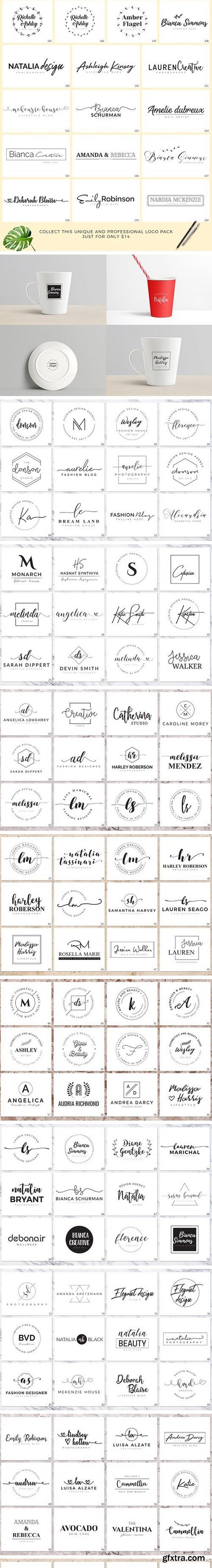 CM - 120 Elegant Branding Logo Pack 1729516