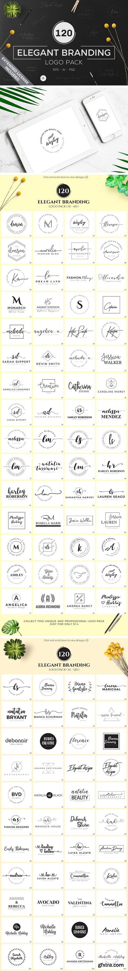 CM - 120 Elegant Branding Logo Pack 1729516