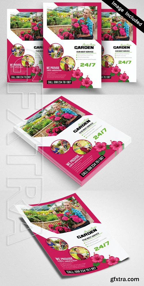 CreativeMarket - Garden service Flyer Templates 1828148