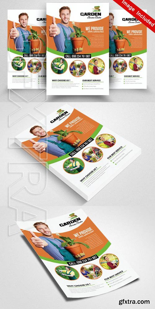 CreativeMarket - Garden service Flyer Templates 1828117