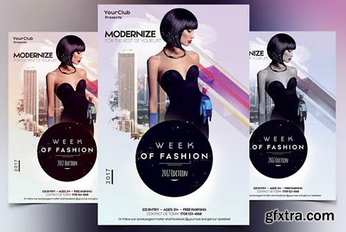 CreativeMarket - Week of Fashion - PSD Flyer 1827695