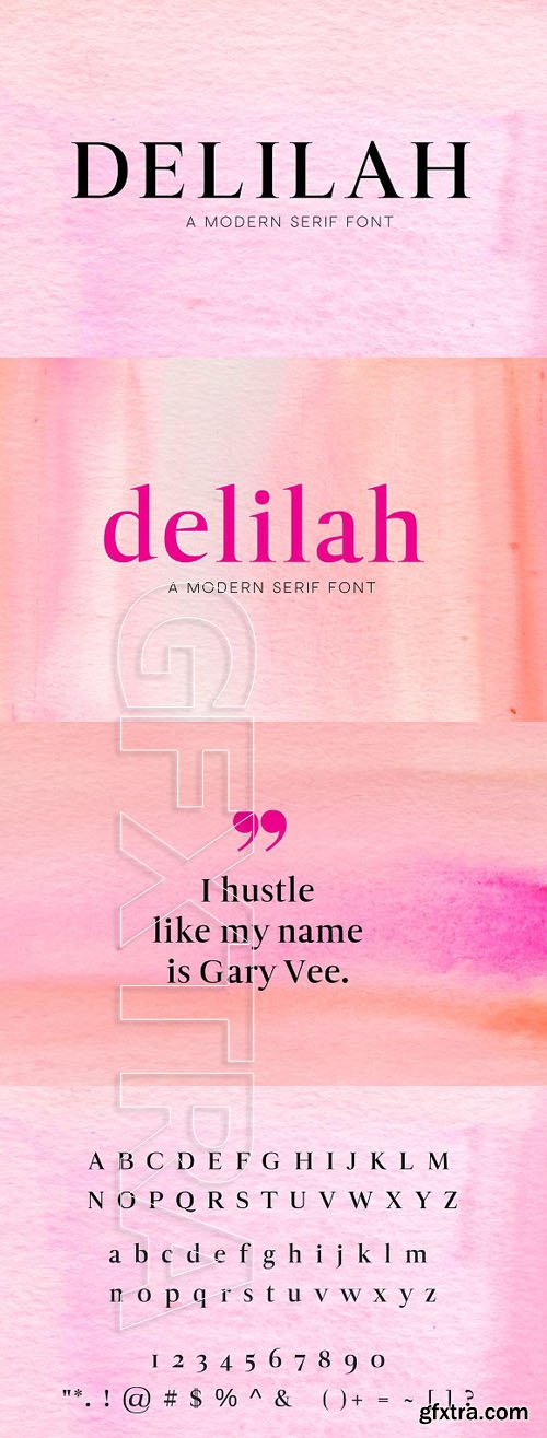 CreativeMarket - Delilah - Modern Serif Font 1827101