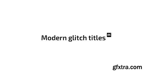 Videohive Modern Glitch Titles 17928587