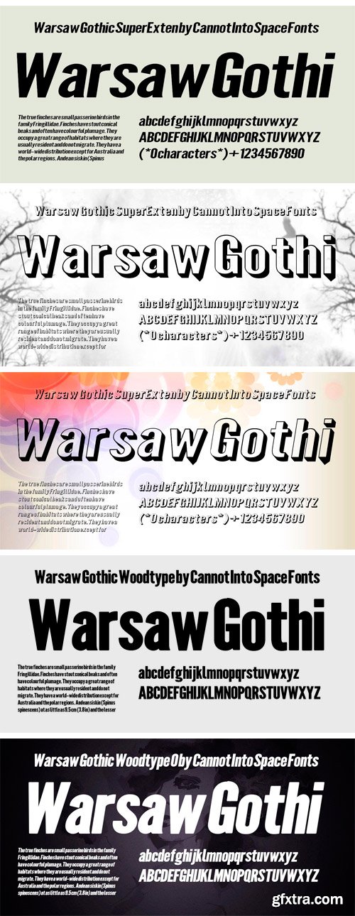 Warsaw Gothic Font Family