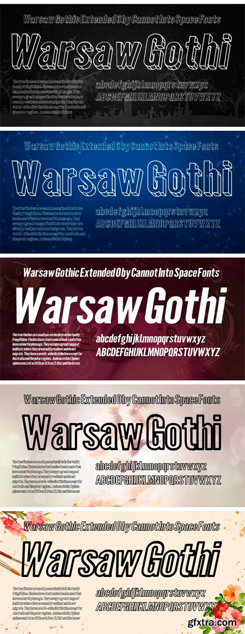 Warsaw Gothic Font Family